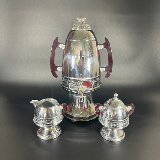 Art Deco Style Coffee Percolator Set