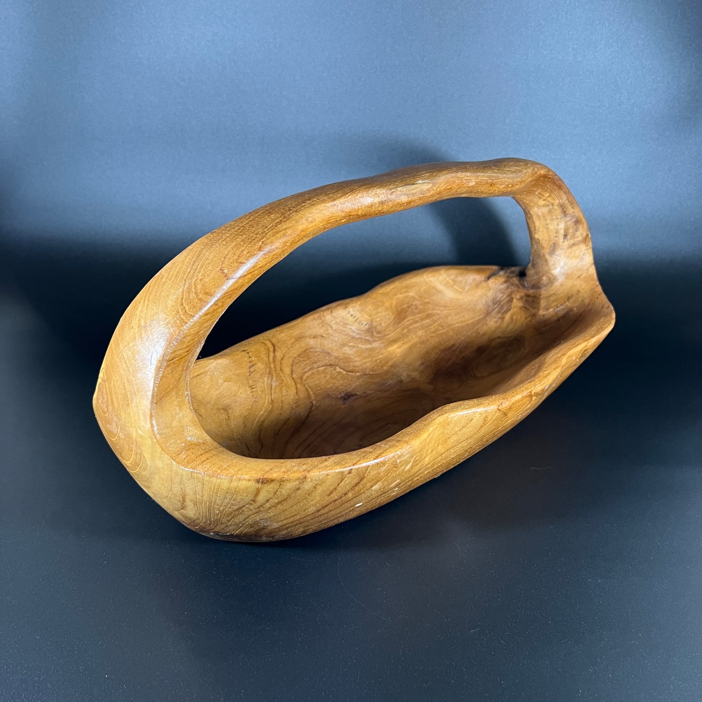 Wood Bowl with Handle