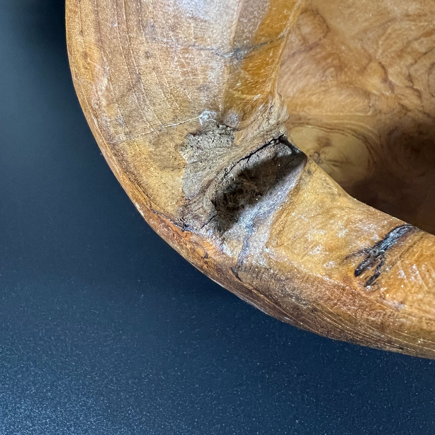Wood Bowl with Handle