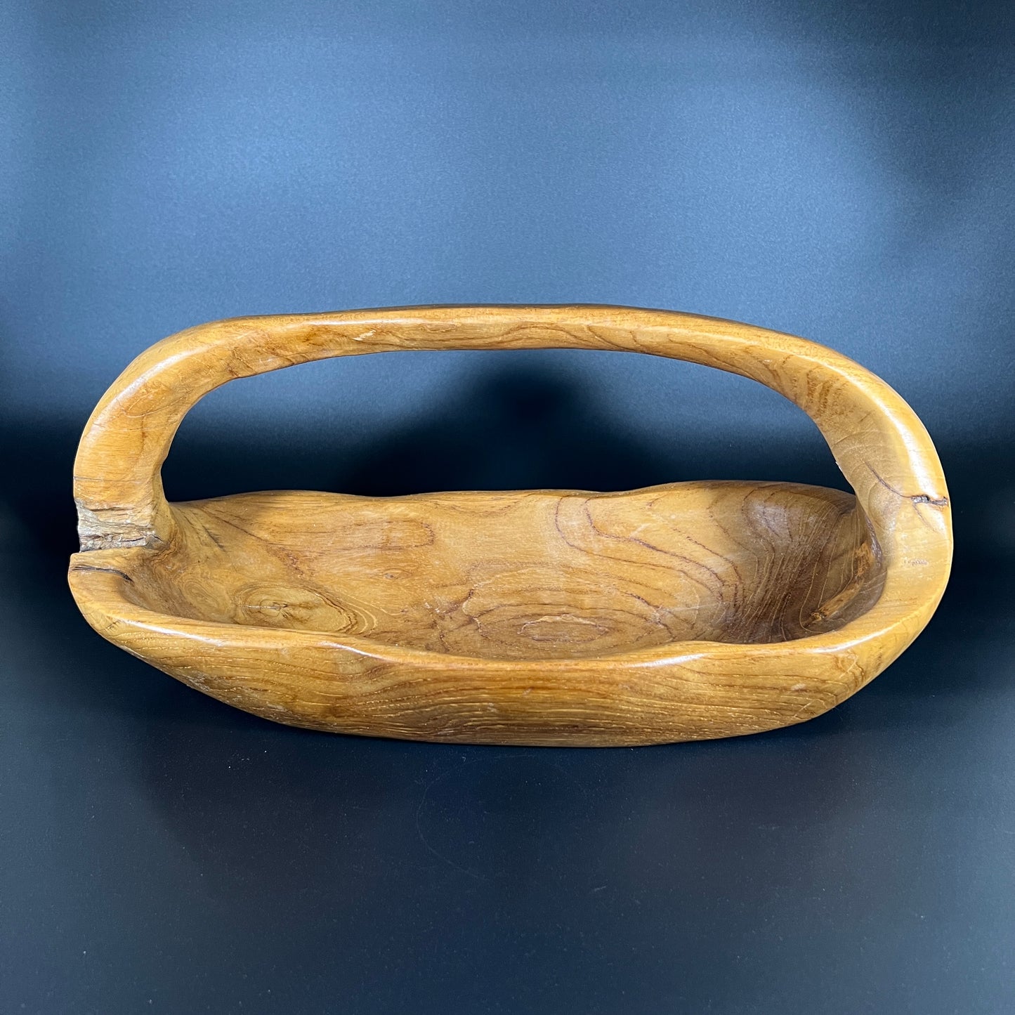 Wood Bowl with Handle