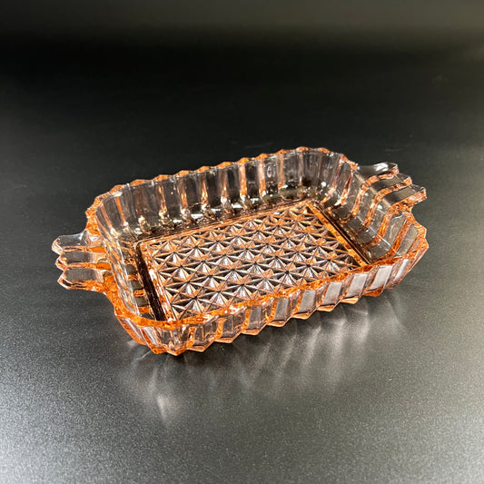 Jeanette Glass Co. Pink Depression Glass Trinket Tray