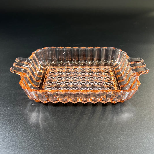 Jeanette Glass Co. Pink Depression Glass Trinket Tray