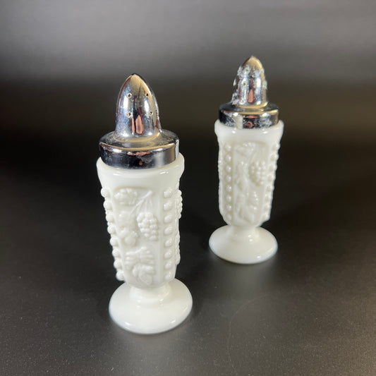 Milk Glass Salt & Pepper Shakers