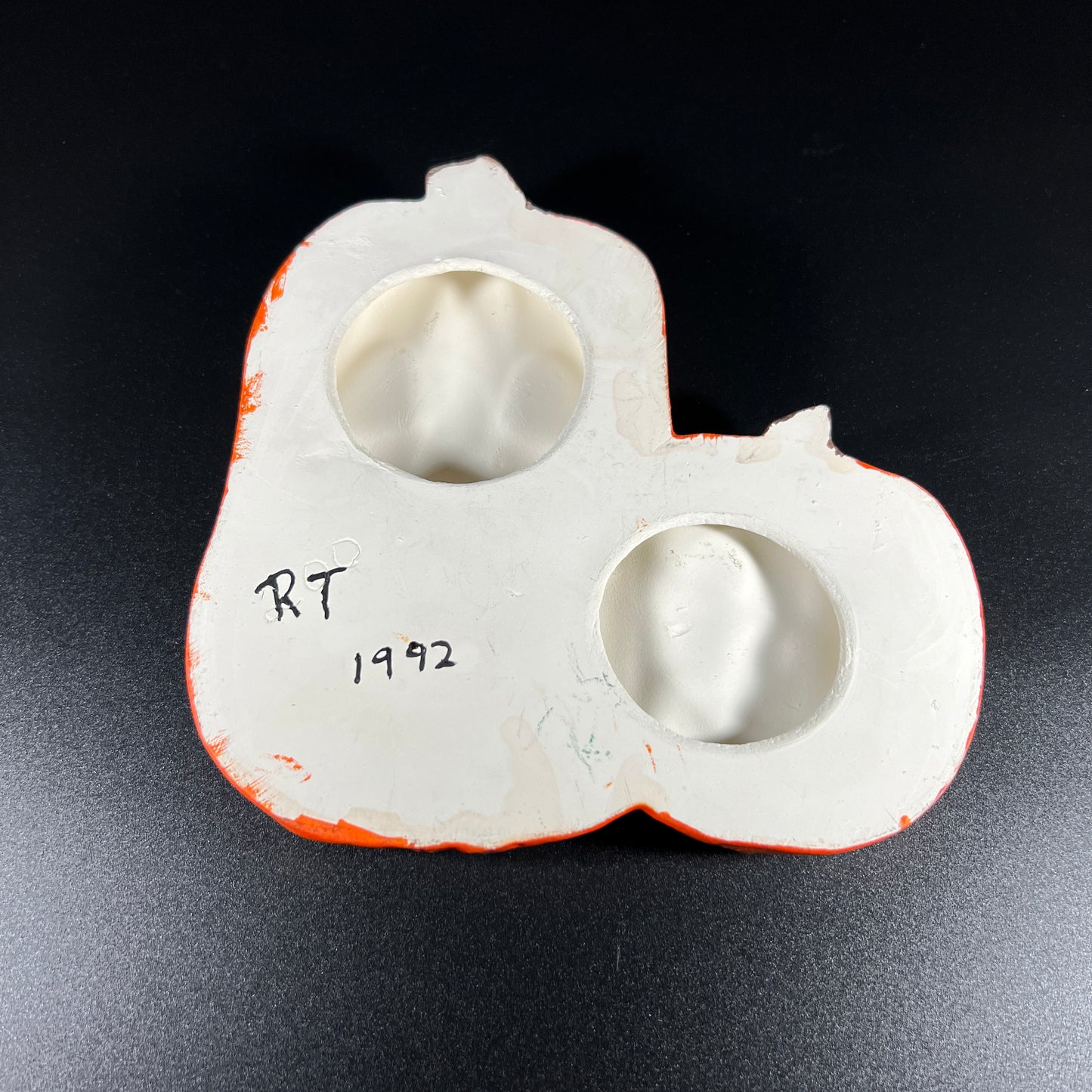 Ceramic Pumpkin Face Plaque