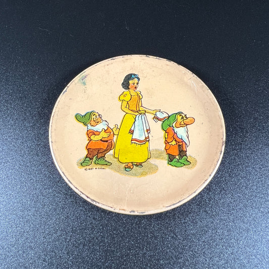 1937 Snow White Small Tin Plate