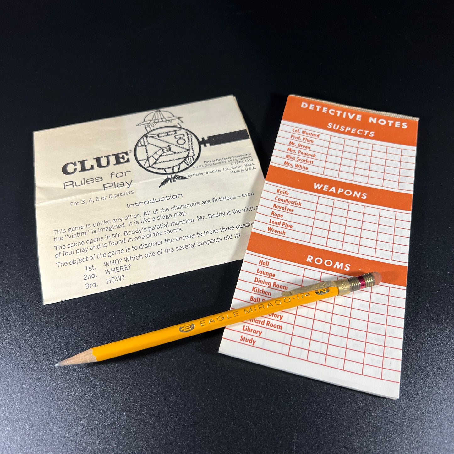 1963 Clue Board Game (Complete)
