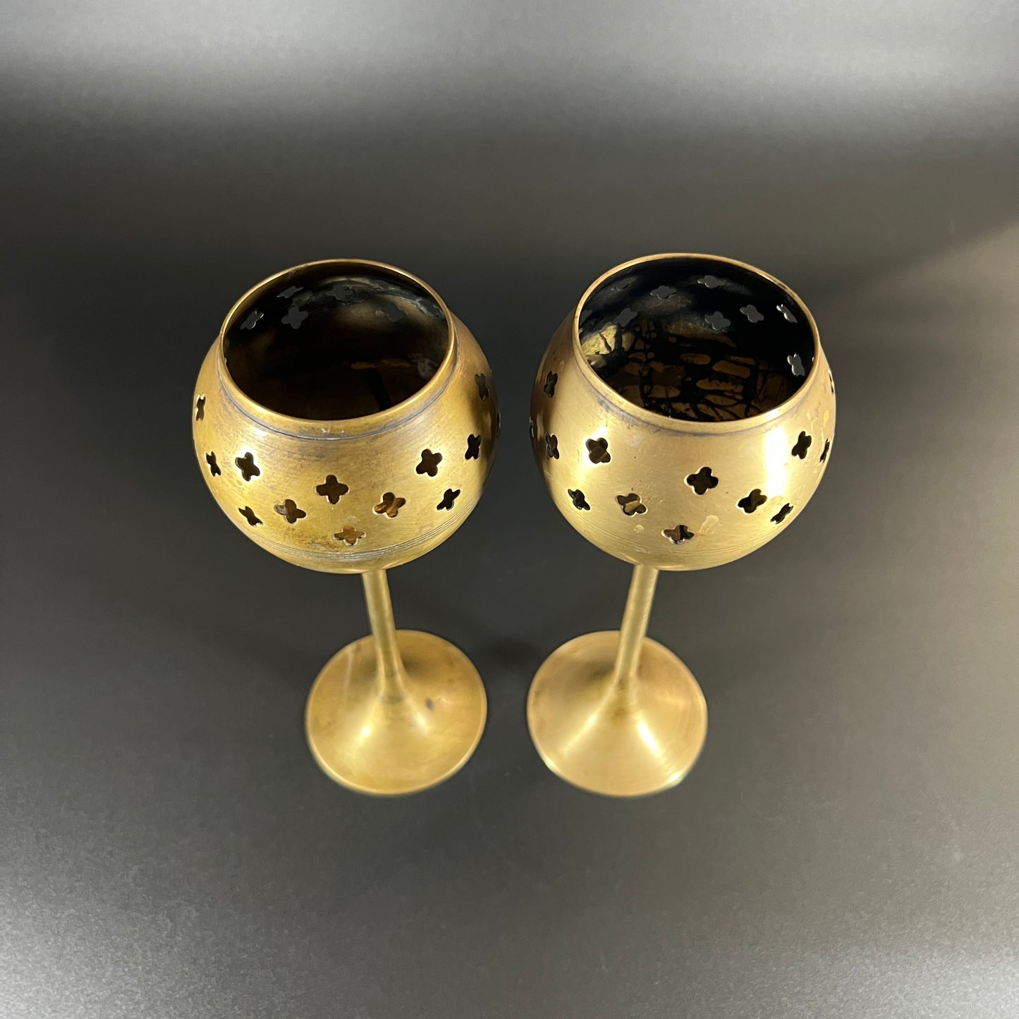 Vintage Brass Candle holders (set of 2)