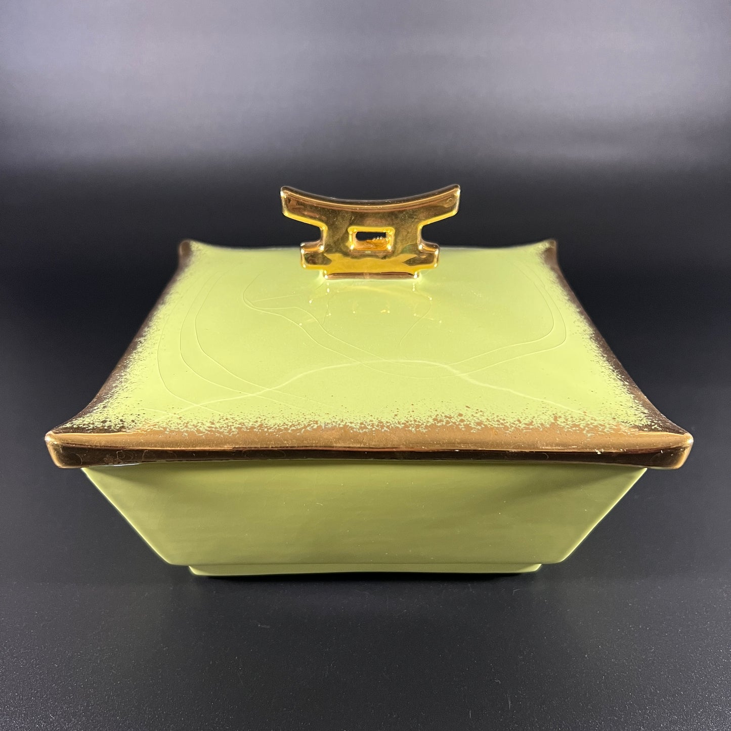 MCM Asian Style Serving Set with Gold Edge