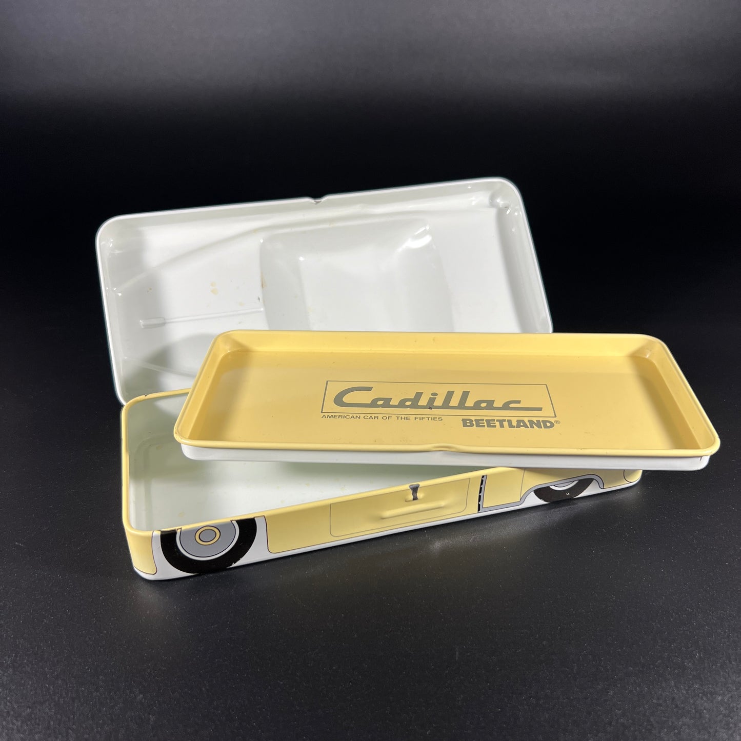 Vintage Beetland Cadillac Toy Pencil Box