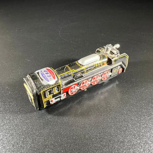 Vintage Tin Friction Black Train Engine