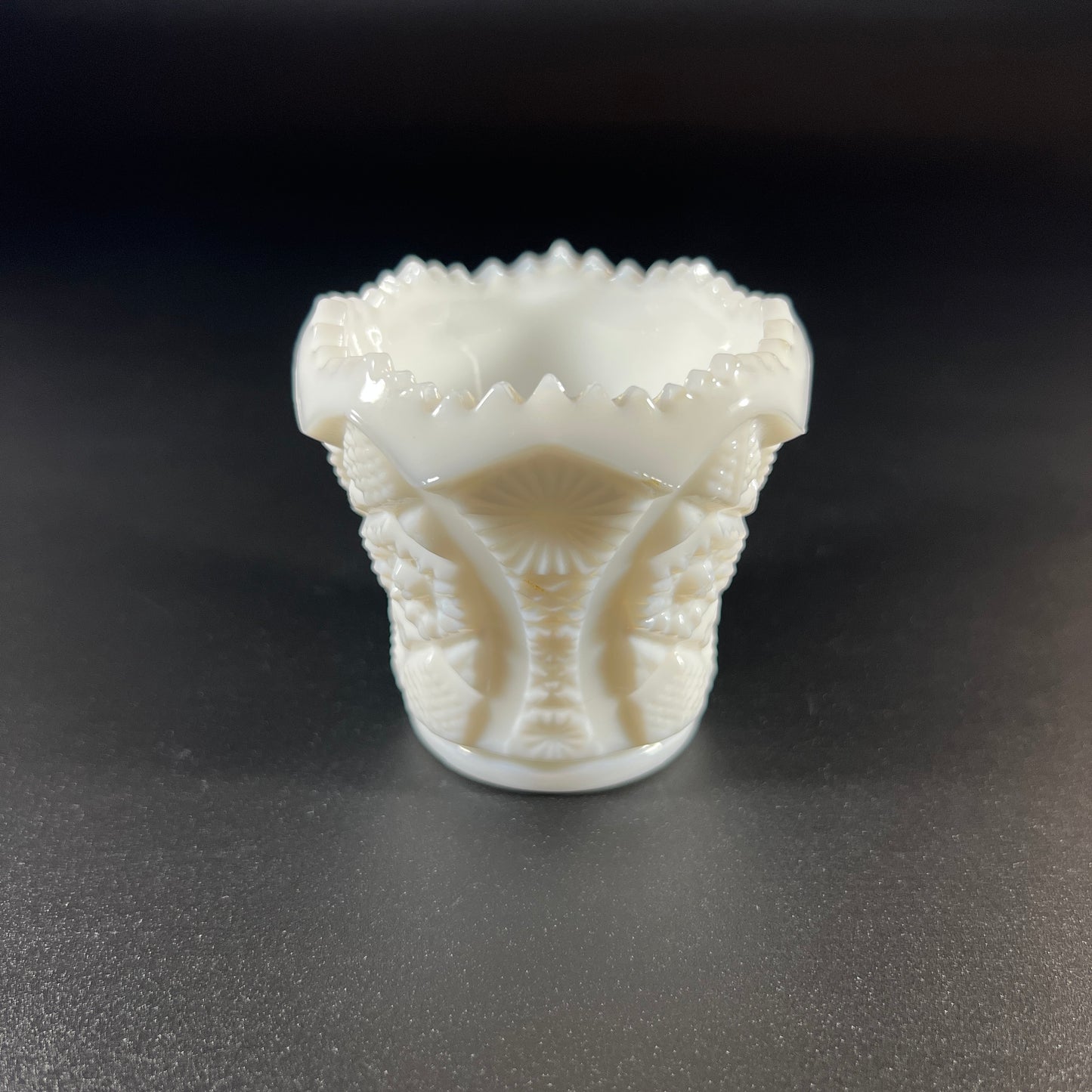 Vintage Imperial Milk Glass Toothpick Holder
