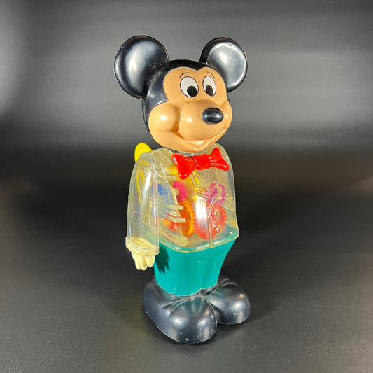 1978 Vintage Clear See-Through Mickey Mouse Robot by Gabriel Toys