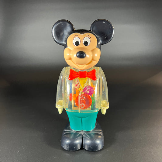 1978 Vintage Clear See-Through Mickey Mouse Robot by Gabriel Toys