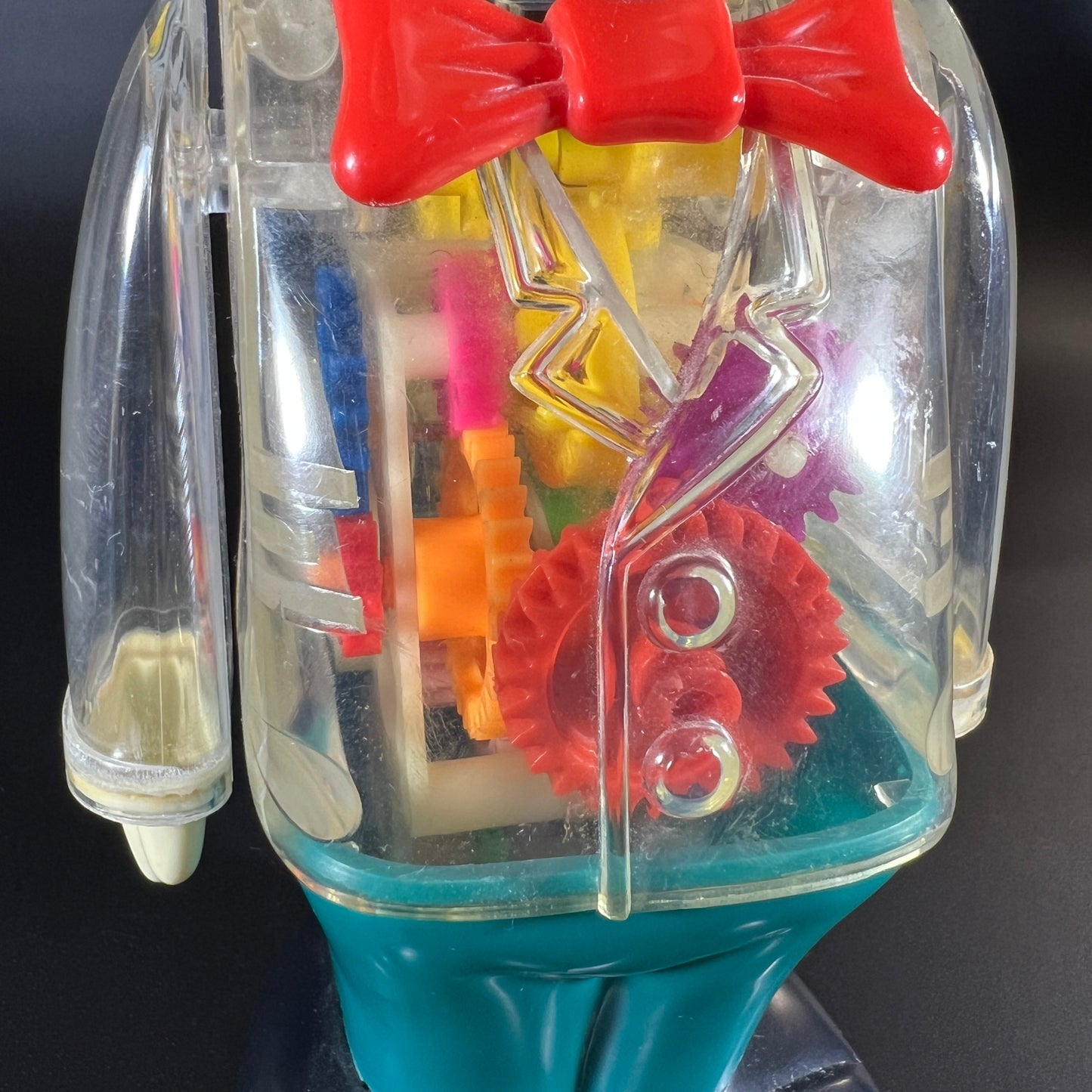 1978 Vintage Clear See-Through Mickey Mouse Robot by Gabriel Toys