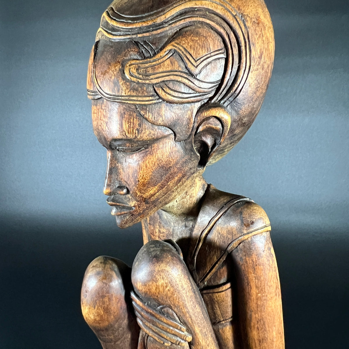 Balinese Seated Man Statue