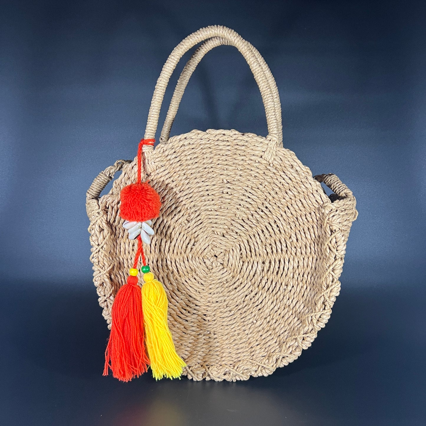 Kim Rogers Circle Straw Tote