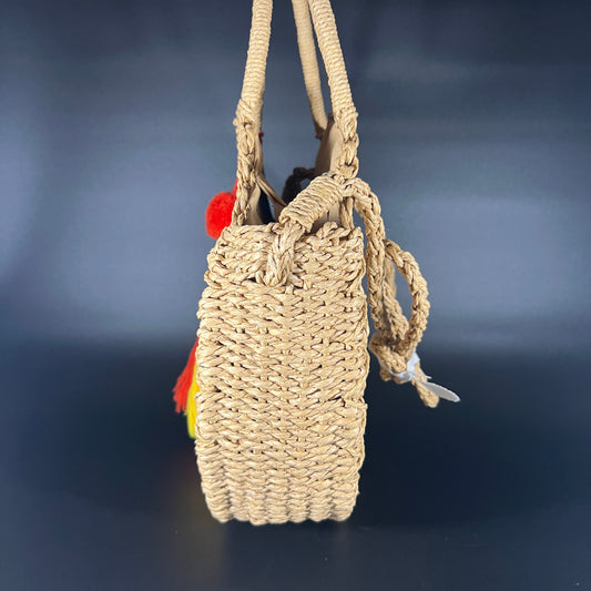 Kim Rogers Circle Straw Tote