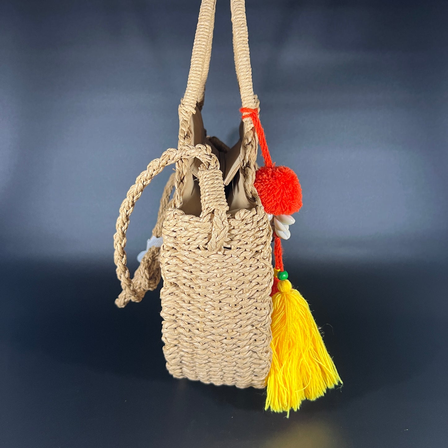 Kim Rogers Circle Straw Tote