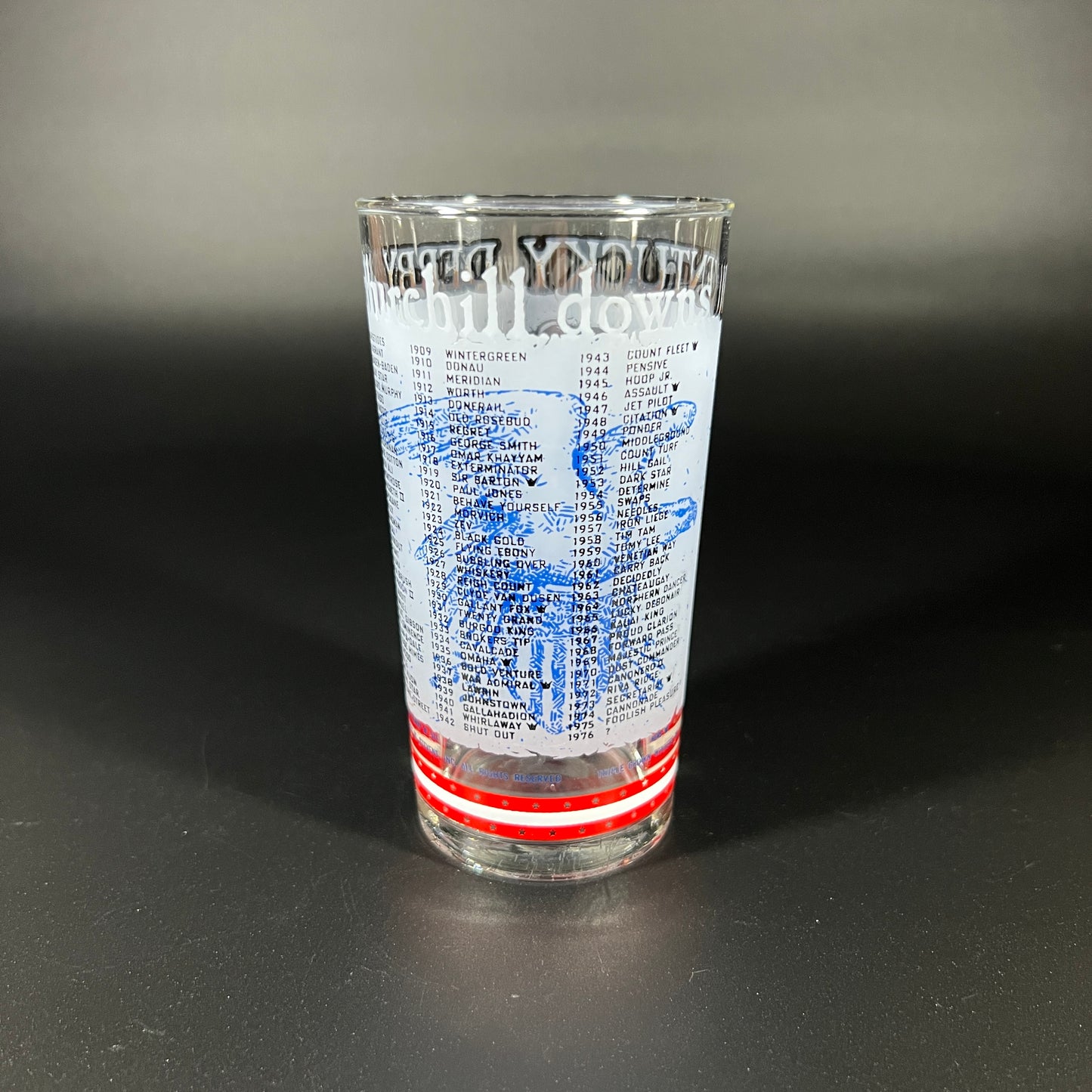 1976 Kentucky Derby Mint Julep Glass