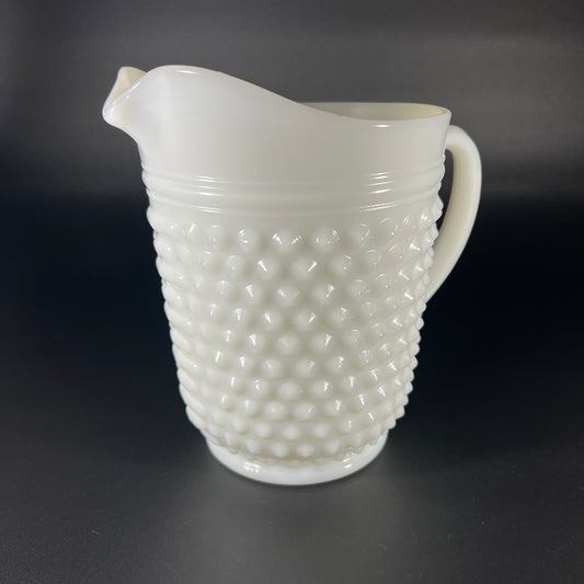 Fenton Hobnail Milk Glass Pitcher