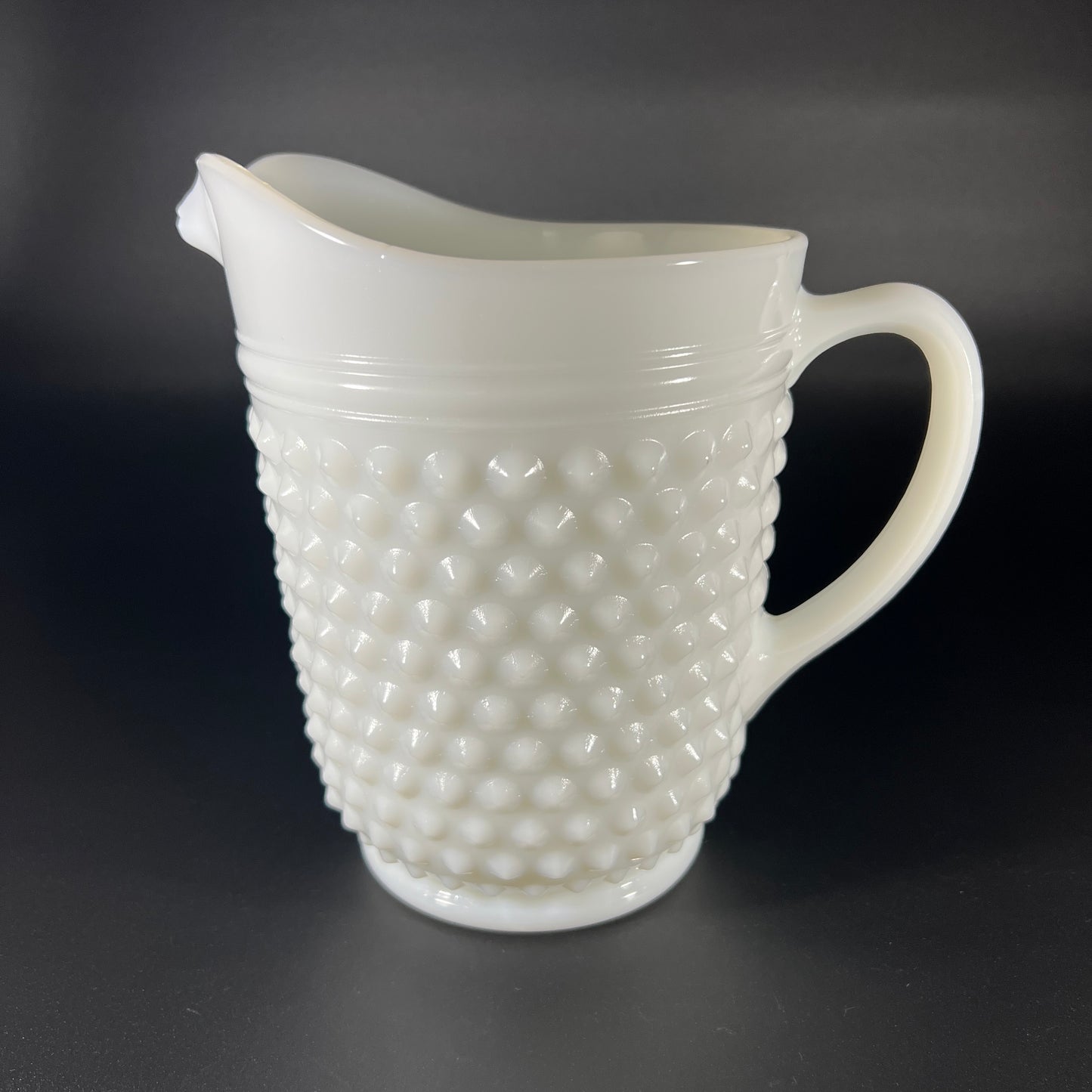Fenton Hobnail Milk Glass Pitcher