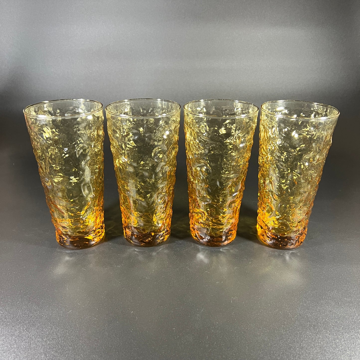 Anchor Hocking Lido Milano Honey Gold Glass Set