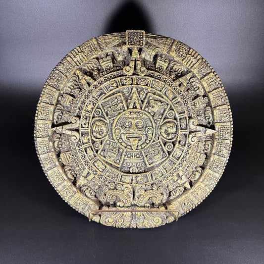 Engraved Maya Aztec Calendar Wall Art