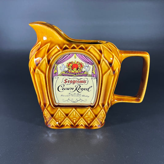 Seagrams Crown Royal Ceramic Pitcher