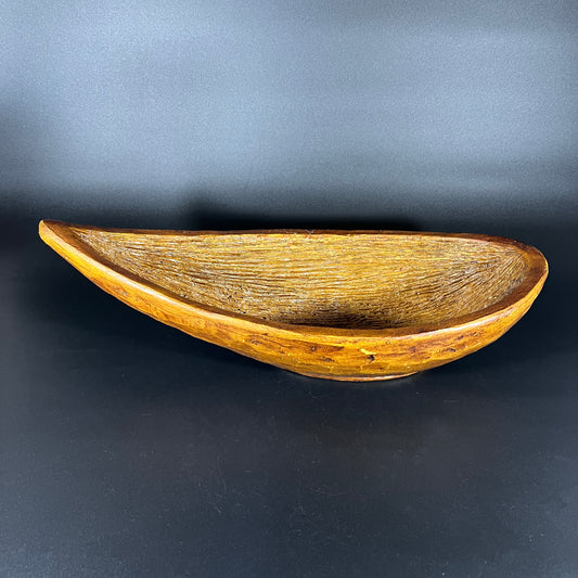 Wooden Teardrop Shaped Bowl