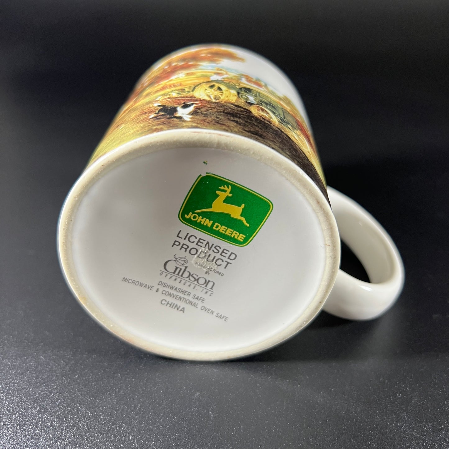 John Deere Mug - Tractor and Dog Scene