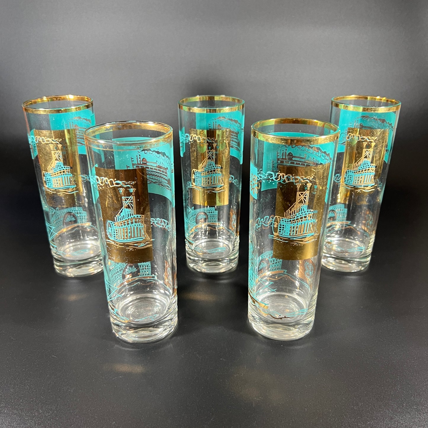 Libbey 1960s "Southern Comfort" Glass Set