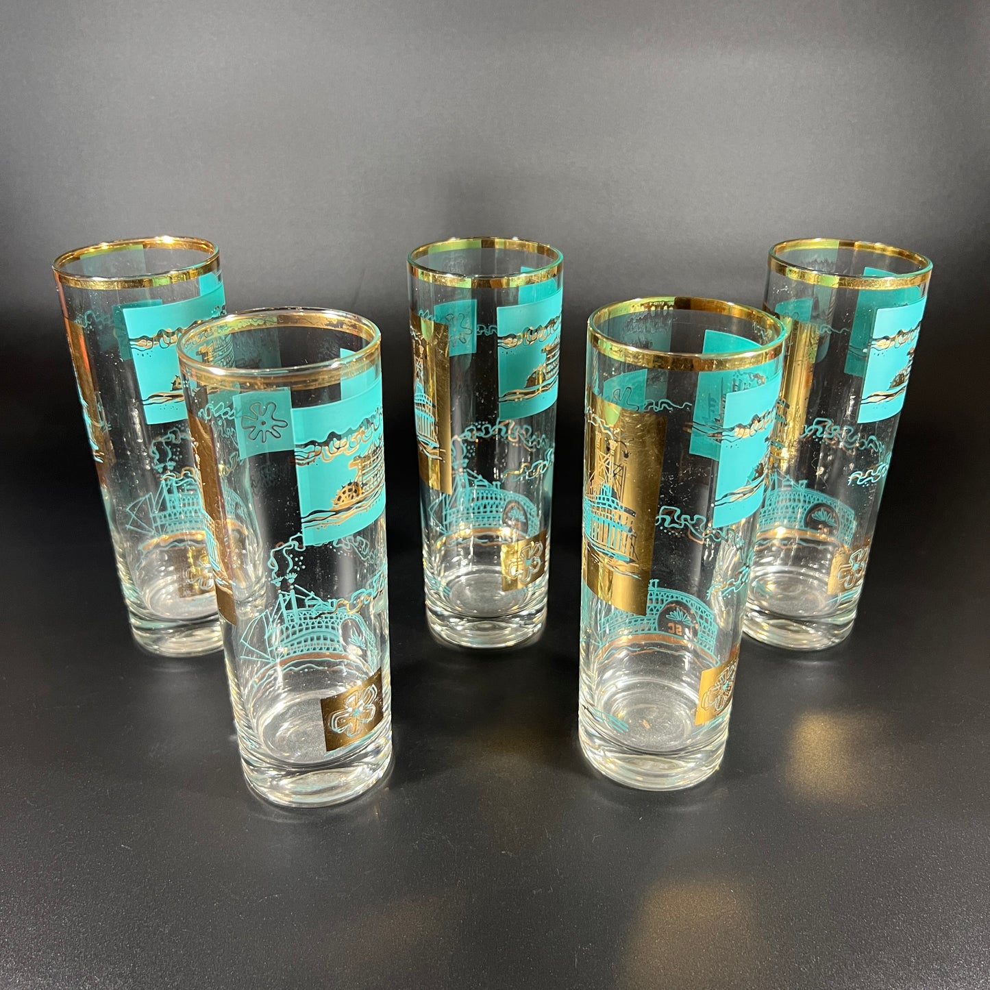 Libbey 1960s "Southern Comfort" Glass Set