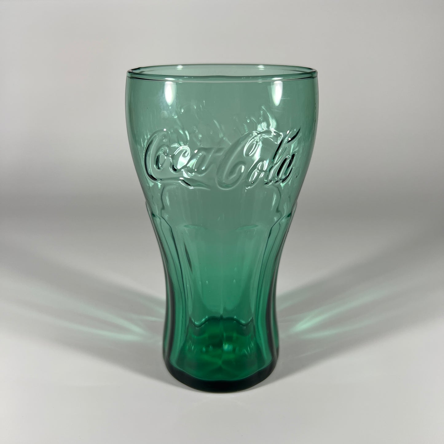Dark Green Coca-Cola Glass