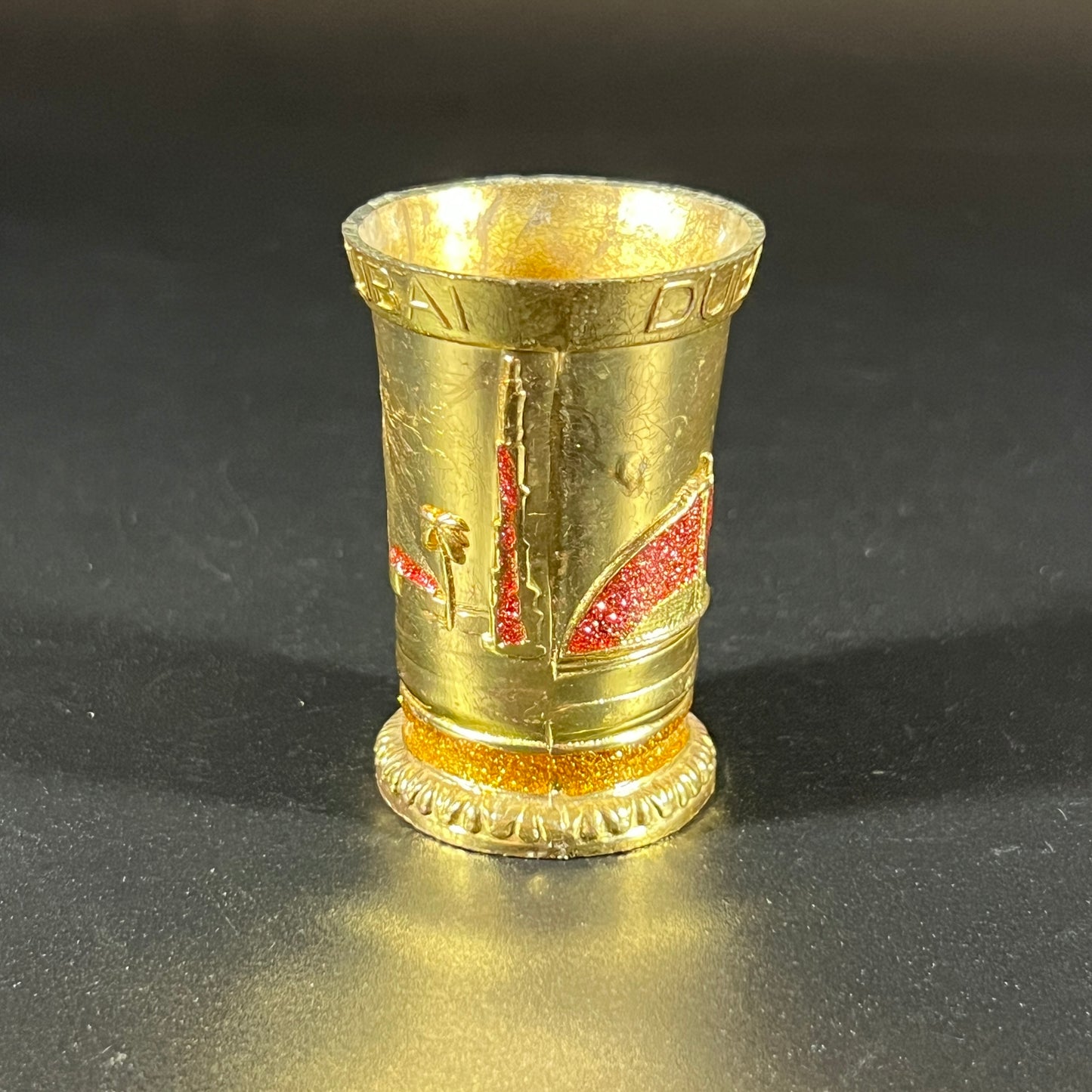 Gold Dubai Souvenir Shot Glass