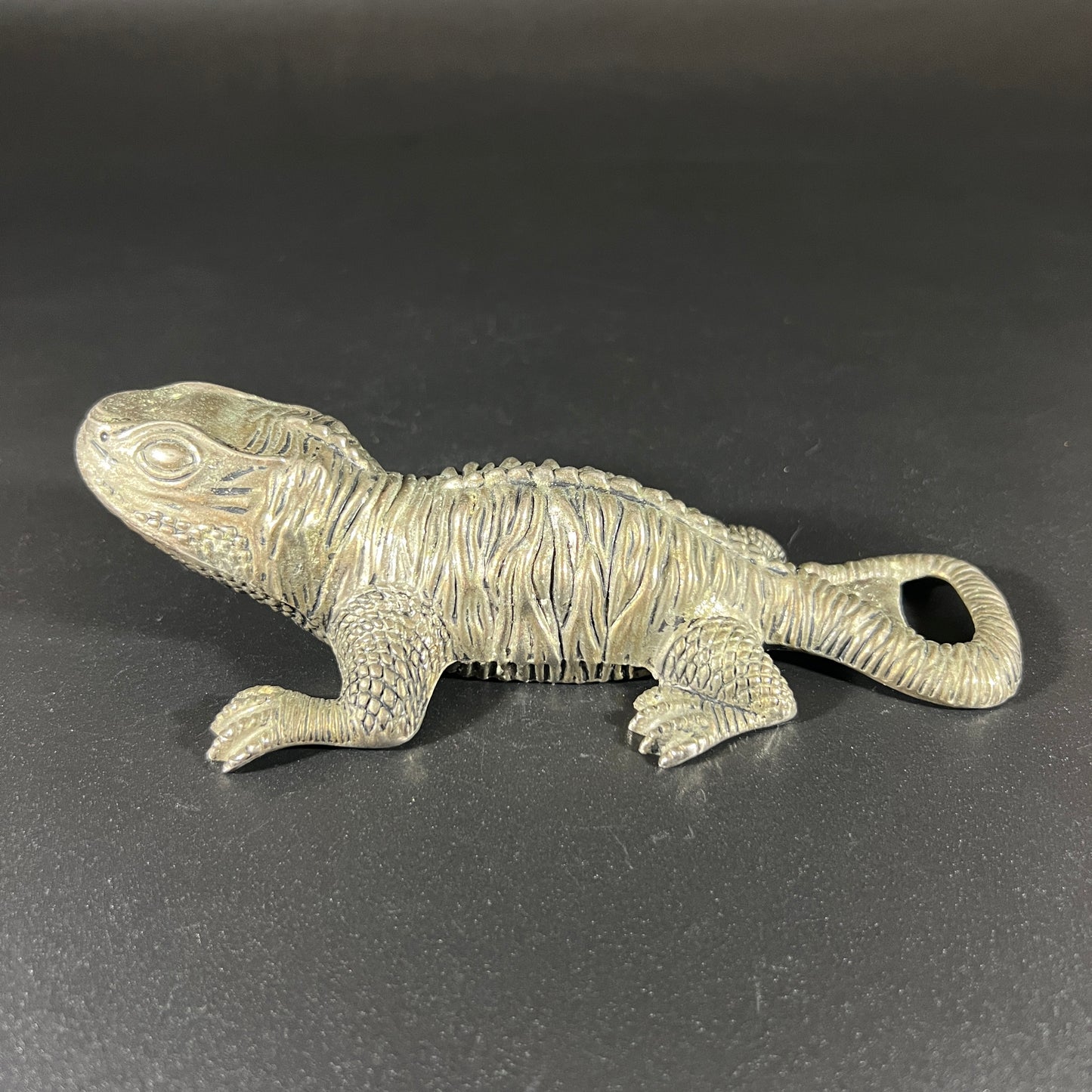 Silver Plated Lizard Bottle Opener