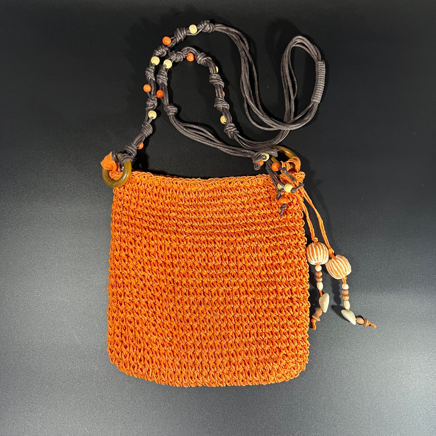 Sand & Surf Orange Woven Purse