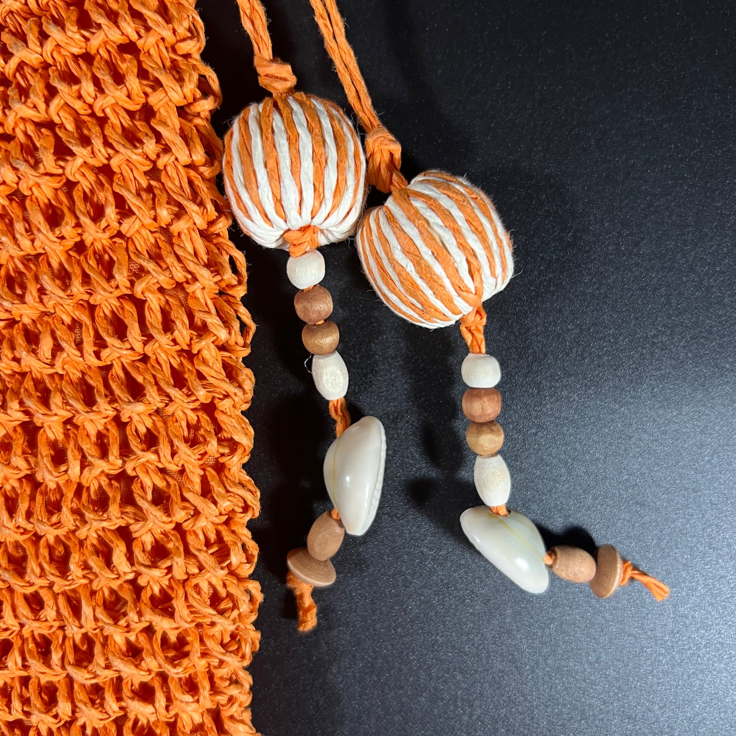 Sand & Surf Orange Woven Purse