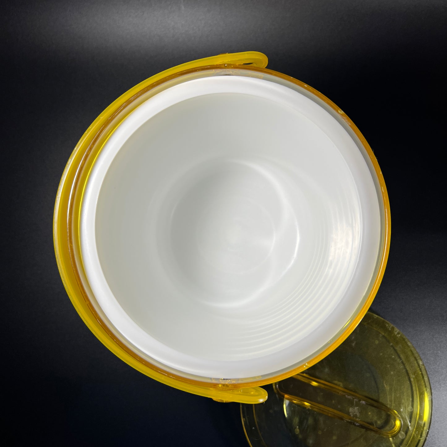 1970s Sally Designs Yellow Acrylic Ice Bucket