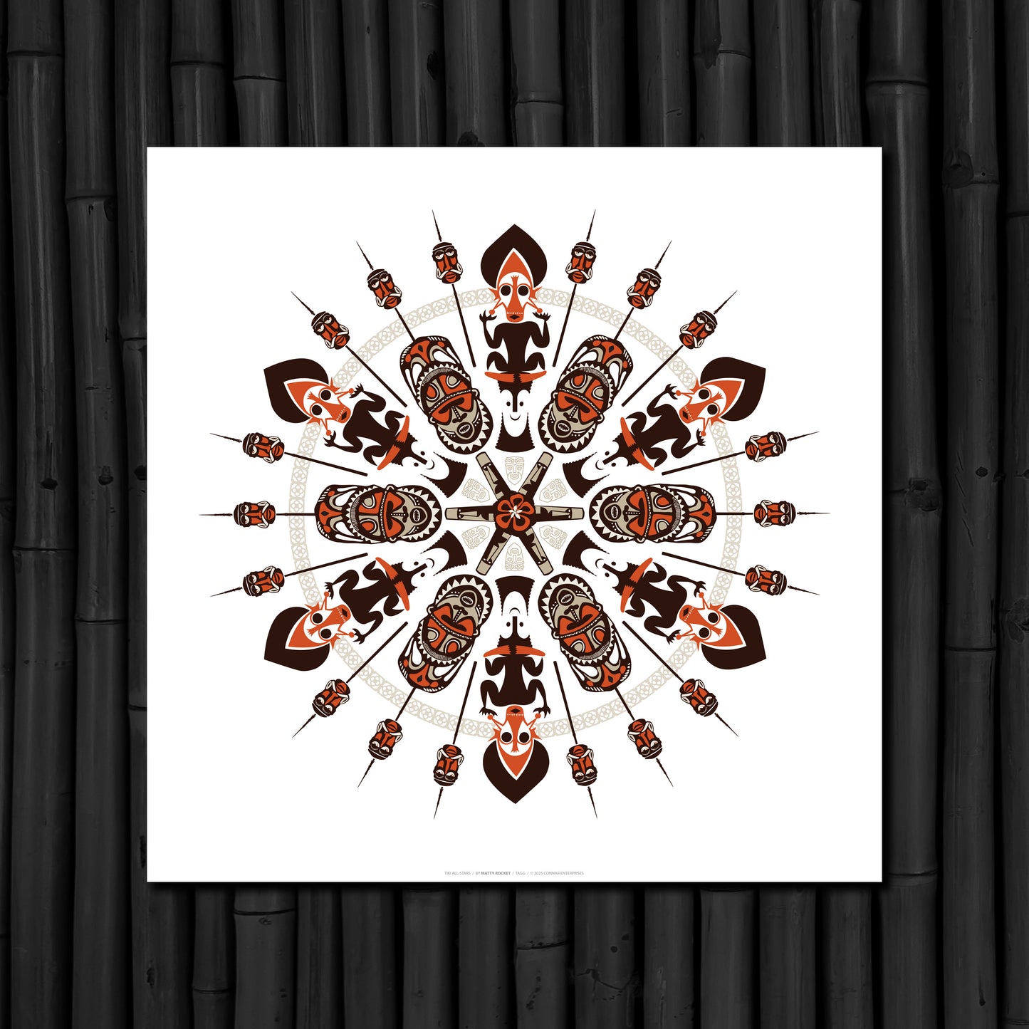 Tiki All-stars Print (24 x 24)