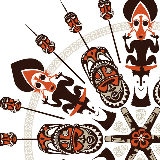 Tiki All-stars Print (24 x 24)