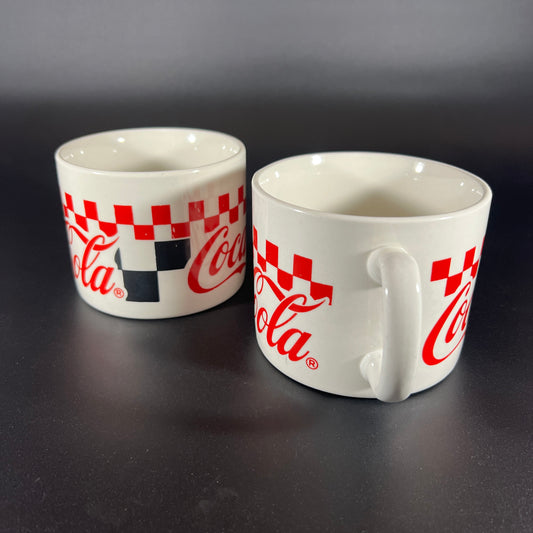 Vintage Coca-Cola Soup Mugs (set of 2)