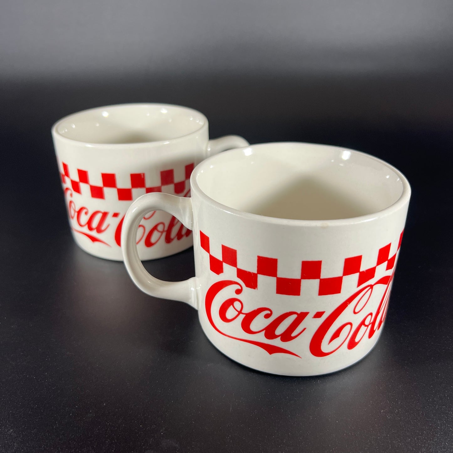 Vintage Coca-Cola Soup Mugs (set of 2)
