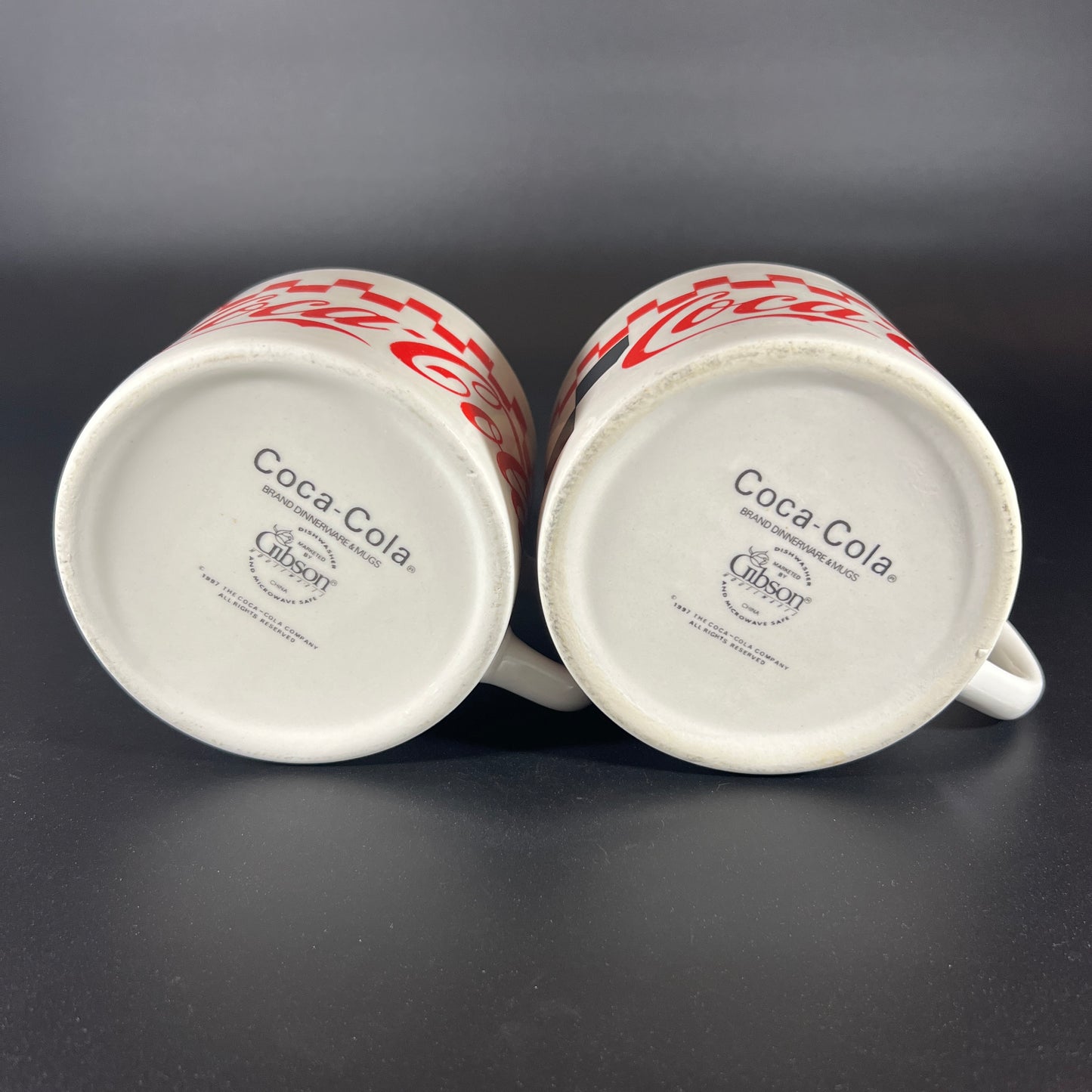 Vintage Coca-Cola Soup Mugs (set of 2)
