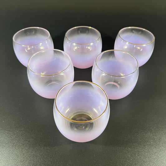 Lavender Blendo Roly Poly Glasses (set of 6)