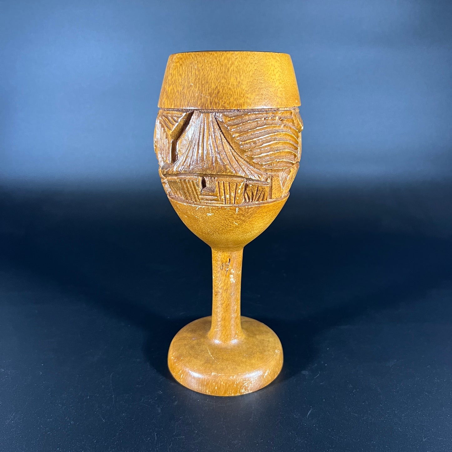 Hand-carved Tiki Goblet