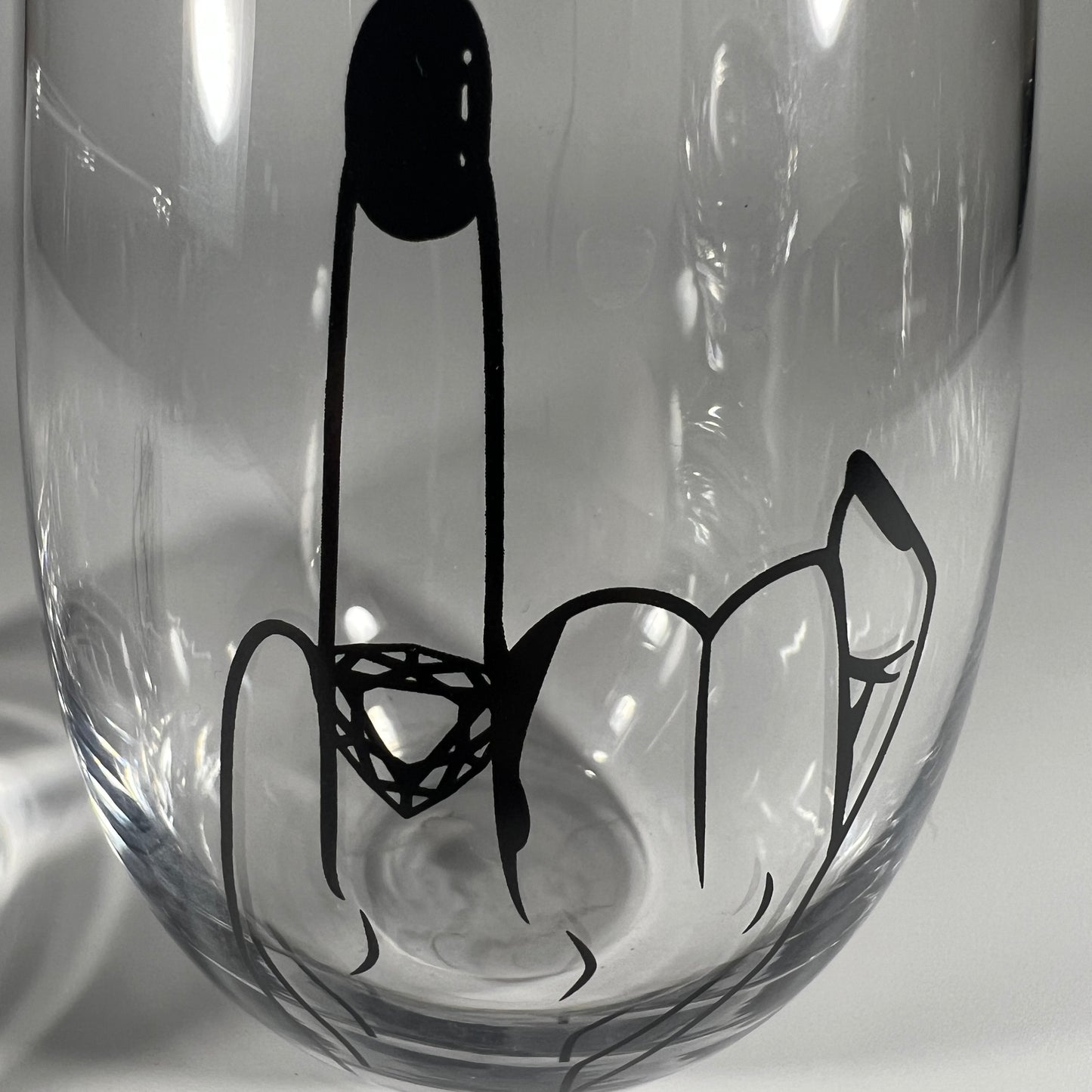 His and Hers Wedding Gift Drinking Glasses