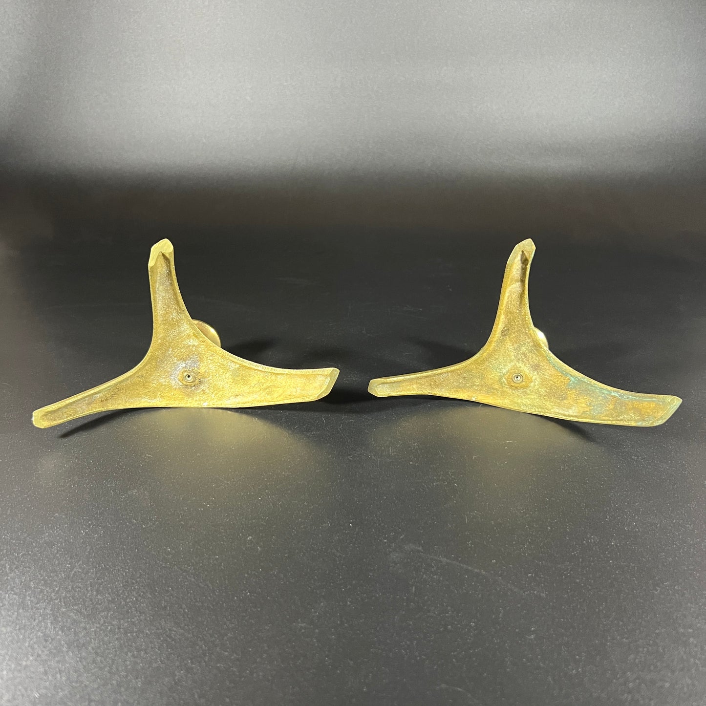 Brass MCM Candle Holders (set of 2)