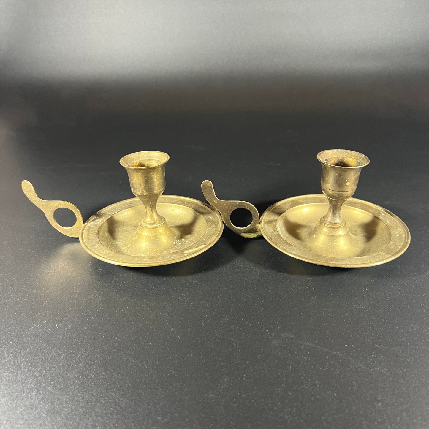 Vintage Brass Candle Holders (set of 2)