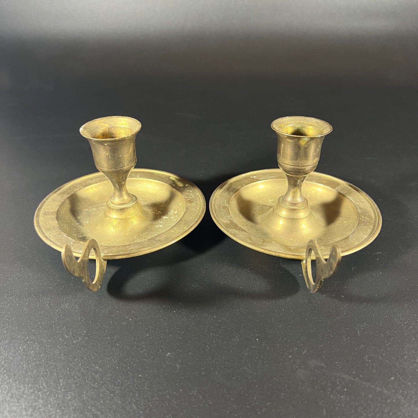 Vintage Brass Candle Holders (set of 2)