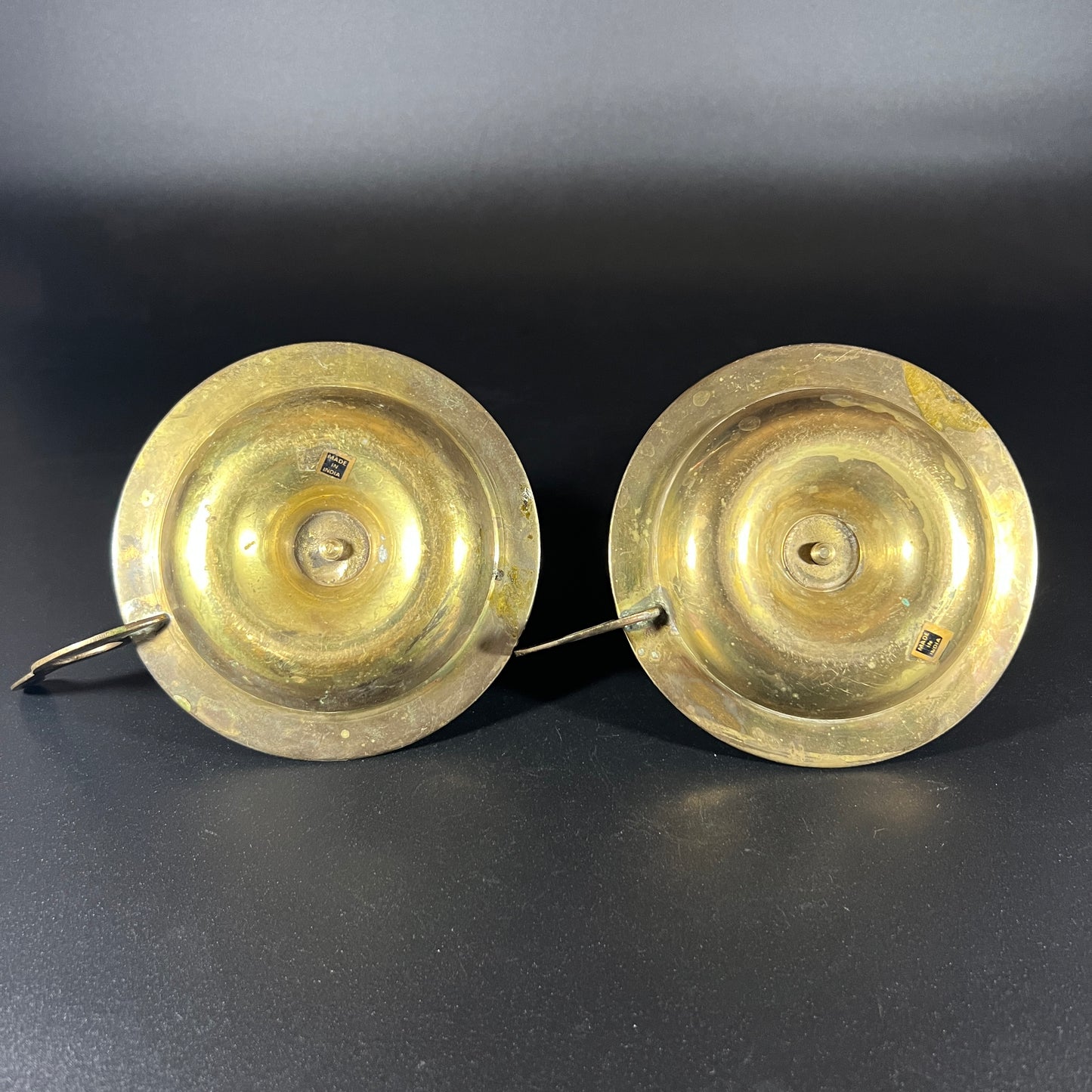 Vintage Brass Candle Holders (set of 2)